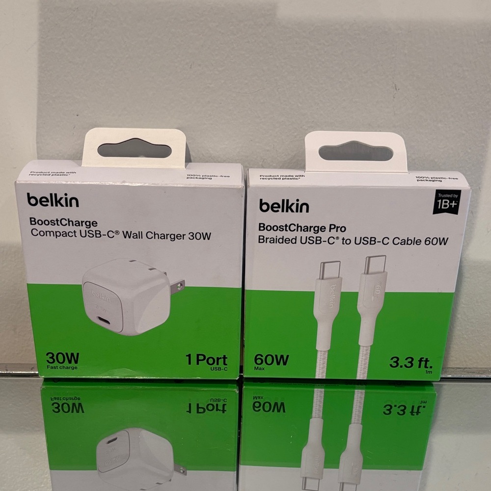 NWT Belkin BoostCharge Pro USB-C Charger and Cable Set